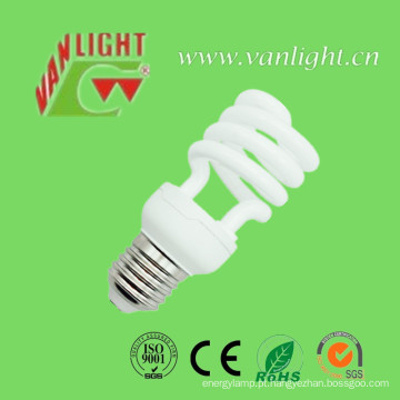 Meia espiral T2 15W CFL lâmpadas lâmpadas economizadoras de energia